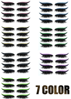 Self-Adhesive Waterproof Glitter Eyelash Sticker (4 Pairs)