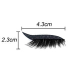 Self-Adhesive Waterproof Glitter Eyelash Sticker (4 Pairs)